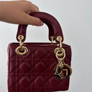 Elegant Burgundy Handbag